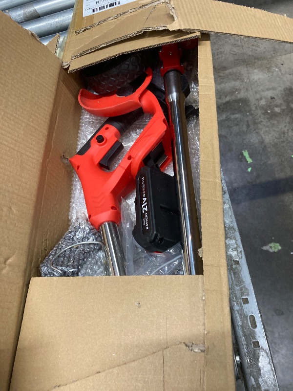 Photo 1 of ***is used, it is missing a part and it is not known if it works 100%.****FOUKUS Cordless Weed Wacker Battery Powered - 800W Electric Grass Trimmer Edger Mower with Wheels - Lightweight Brush Cutter Tool for Lawn Care, Women & Elderly