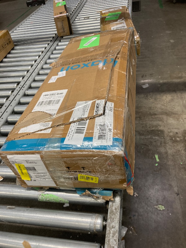 Photo 1 of **It is used, it is missing a part and it is not known if it works 100%.***Ktaxon Wooden Bathroom Floor Cabinet, Side Storage Organizer with 4 Drawers, 1 Cupboard & 2-Shelves, White