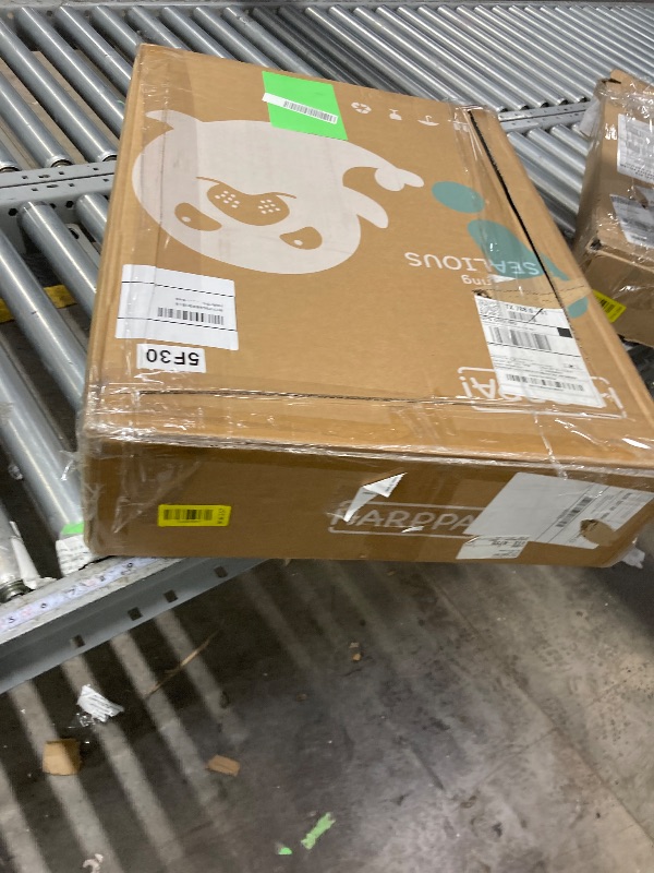 Photo 1 of **It is used, it is missing a part and it is not known if it works 100%.**HARPPA Portable Travel Crib with Mattress, Foldable Playard for Baby and Toddler, 11lbs, Black