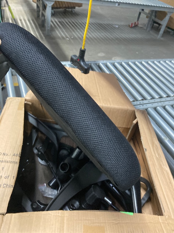 Photo 1 of **It is used, it is missing a part and it is not known if it works 100%.****ONPONY Ergonomic Office Chair, Lumbar Support, Adjustable Height with Armrests for Adults,Blac