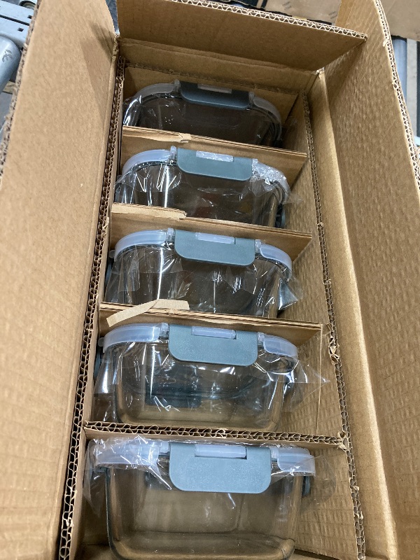 Photo 1 of [8-Pack,30 oz]Glass Meal Prep Containers,Glass Food Storage Containers,Airtight lunch Containers with Lids, Microwave, Oven, Freezer and Dishwasher