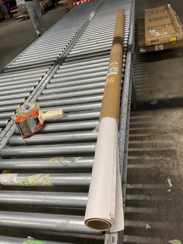 Photo 1 of ***used***Semessilah Seamless Photography Background Paper Roll, Blue Photo Paper Backdrop for Photography, Video and Streaming (Artic White, 82" x16')