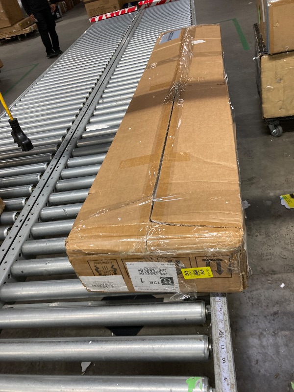 Photo 1 of **** It is used, it is not known if it is missing a part, which is not known if it works 100%.*********63" Console Table, Farmhouse 2-Tier Entryway Table with U-Shaped Base, Narrow Long Wood Sofa Table Behind Couch Table for Living Room, Hallway, Foyer, V