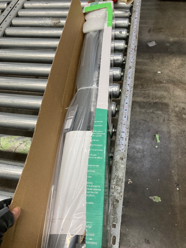 Photo 1 of ***used**Retractable Mesh Baby Gate Safety Gates for Stairs Doorway 33 Tall Extends to 71 Wide Gray