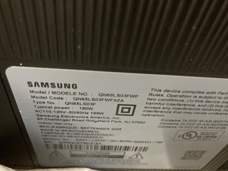 Photo 1 of Samsung 65-Inch Class The Frame Pro LS03FW 4K Neo QLED Mini LED Smart TV (2025 Model) Slim Fit Wall Mount, Modern Frame Design, Wireless One Connect, NQ4 AI Gen3 Processor, Art Mode, Alexa Built-in