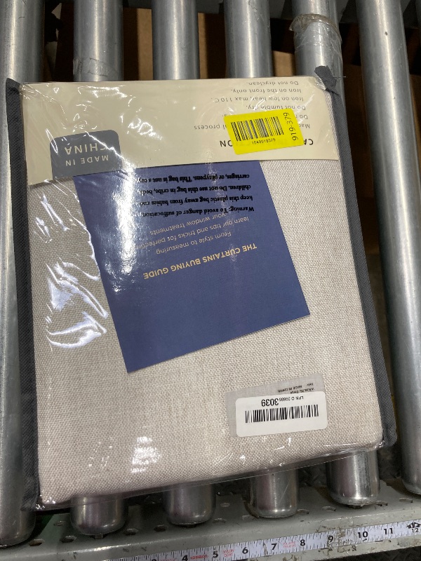 Photo 1 of 100% Blackout Shield Linen Blackout Curtains for Bedroom 96 Inches Long, Back Tab/Rod Pocket Living Room Drapes, Thermal Insulated Blackout Curtains 2 Panels Set, 50" W x 96" L, Beige