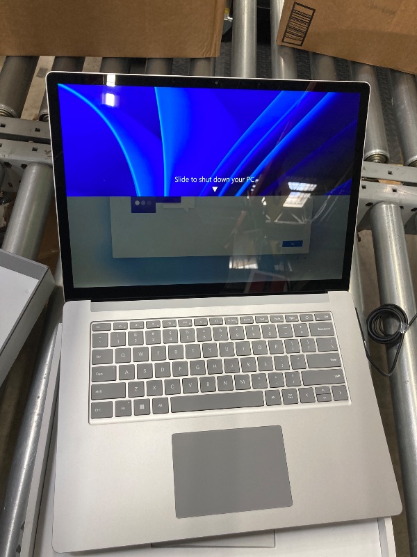 Photo 1 of *LAPTOP ONLY **Microsoft RBY-00001 Surface Laptop 5 15" Intel i7, 8GB/256GB Touch, Platinum Bundle with Deco Gear Padded 15" - 17" Laptop Gaming Backpack and Wacom Ballpoint Pen