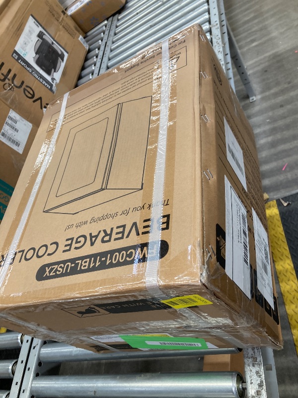 Photo 1 of ***Factory seal*****Factory seal****** 6 Bottles and 24 Cans Mini Beverage Refrigerator & Portable Wine Cooler Refrigerator with Glass Door, Mini Countertop Wine Fridge for Home/Office/Bar,Black