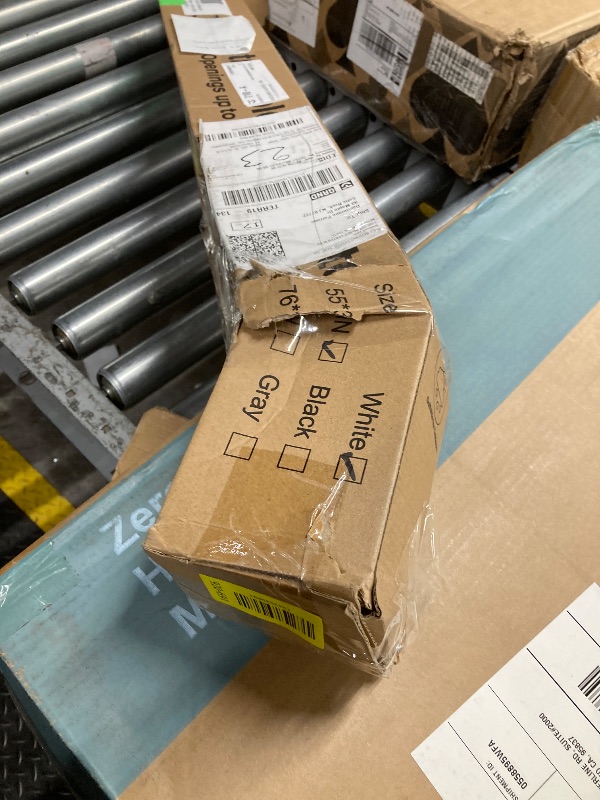 Photo 1 of **REFERNCE IMAGE**Cumbor 55" Wide Retractable Baby Gates for Stairs, 34" Tall Mesh Dog Gate for Doorways, Pet Safety Essential Fit for Baseboards, Wide Toddlers Gates for Hallways, Indoor & Outdoor, White