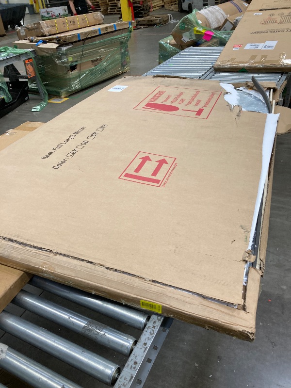 Photo 1 of **reference image**TRAHOME Full Length Arched Mirror, 75"x35" Standing Floor Full Body Mirror for Wall with Aluminum Alloy Frame for Bedroom, Living Room, Dressing Room(Black)