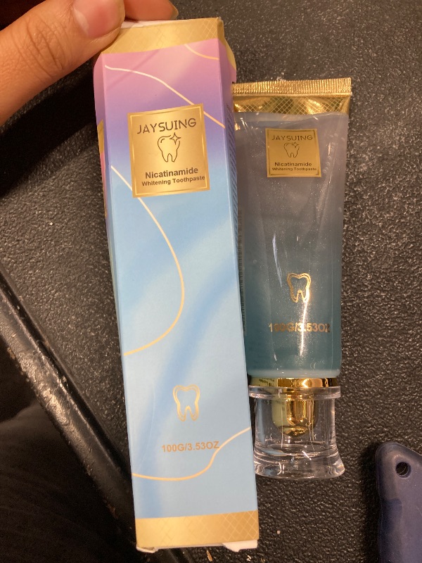 Photo 1 of 1 Pcs Niacinamid Toothpast, Niacinamide Intensive Whitening Toothpaste, Complete Care Toothpaste, Repair and Protect Teeth, Remove Tooth Stains