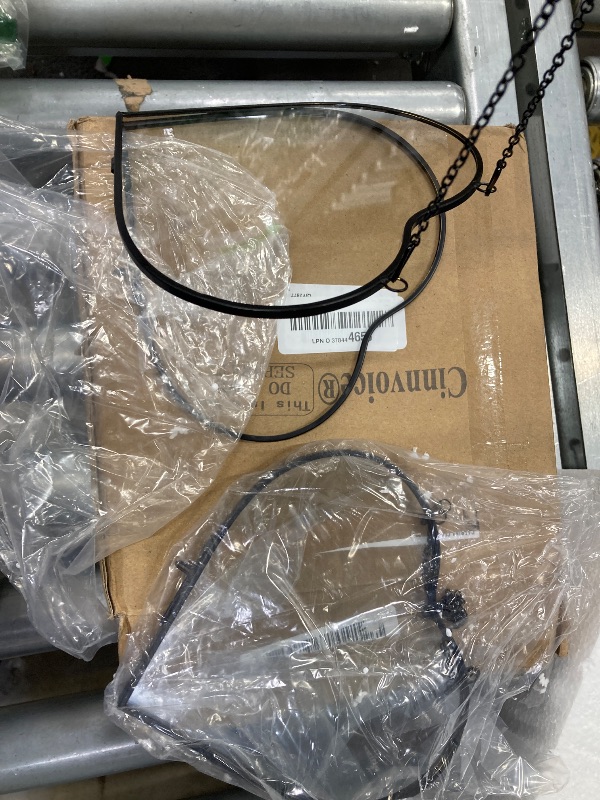 Photo 1 of **ONLY 2 GLASS HEART FRAMES THAT OPEN-MISSING FLOWERS-SEE PICS**Cinnvoice 4 Pcs Heart Glass Pressed Flower Frame, Heart Hanging Floating Frames Double Pressed Dried Flower Plants Vintage Glass Gallery Wall Decor Fall Christmas Valentines Gift(6.5 x 6.5 In