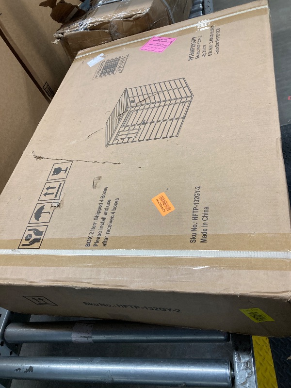 Photo 1 of ****Box2/4***Missing box1,3 and 4*** 6 x 6 FT Resin Outdoor Storage Shed Waterproof Shed with Floor & Two Windows & Lockable Door, Tool Shed for Garden, Patio, Backyard (Gray6*6ft)