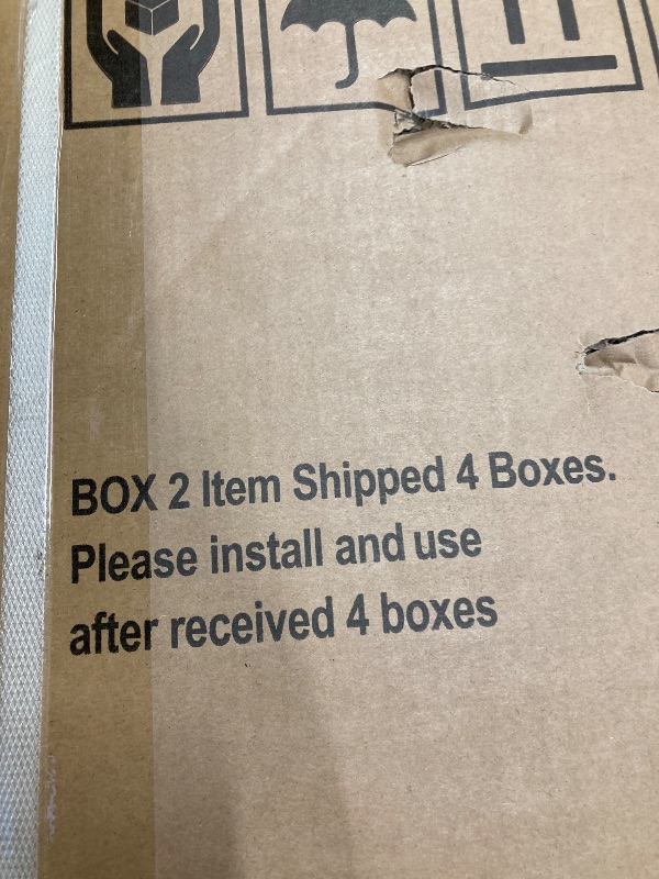 Photo 1 of ****Box2/4***Missing box1,3 and 4*** 6 x 6 FT Resin Outdoor Storage Shed Waterproof Shed with Floor & Two Windows & Lockable Door, Tool Shed for Garden, Patio, Backyard (Gray6*6ft)