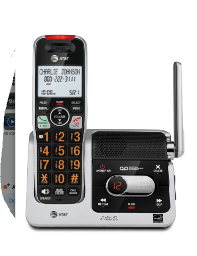 Photo 1 of ***It is used, it is not known if it is missing parts, therefore it is not known if it works at 100%.***AT&T BL102-2 DECT 6.0 2-Handset Cordless Phone for Home with Answering Machine, Call Blcking, Caller ID Announcer, Audio Assist, Intercom, and Unsurpas