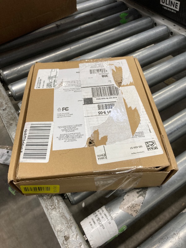 Photo 1 of ***It is used, it is missing a part and it is not known if it works 100% because it did not come with the connector.***Amazon Basics Digital Postal Scale, AC Adapter, 65 lb Capacity, 0.1 oz Readability, Black