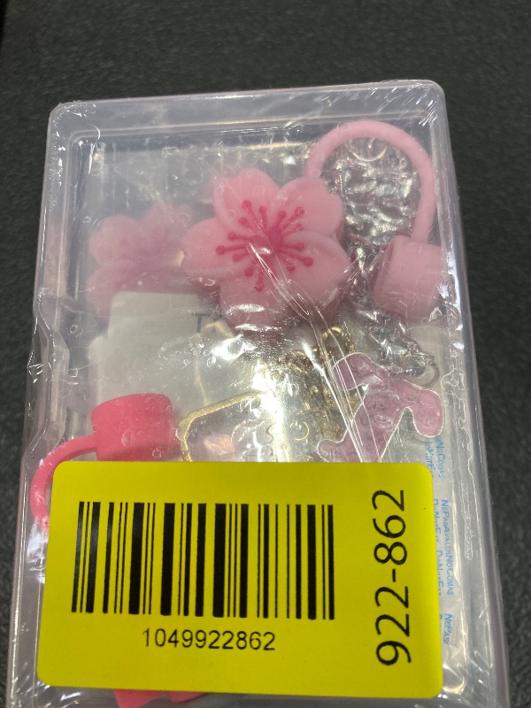 Photo 1 of ***4PACKStraw Cover for Stanley Cup Accessories - Unique Crystal Letter Charms for Stanley Cups, Cute Cup & Flower Silicone Straws Topper Covers for 30 & 40 0z Tumbler with Handle, 10mm 0.4in Straw Cap