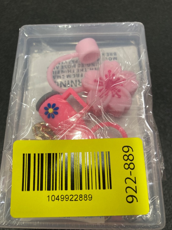 Photo 1 of **4packStraw Cover for Stanley Cup Accessories - Unique Crystal Letter Charms for Stanley Cups, Cute Cup & Flower Silicone Straws Topper Covers for 30 & 40 0z Tumbler with Handle, 10mm 0.4in Straw Cap
