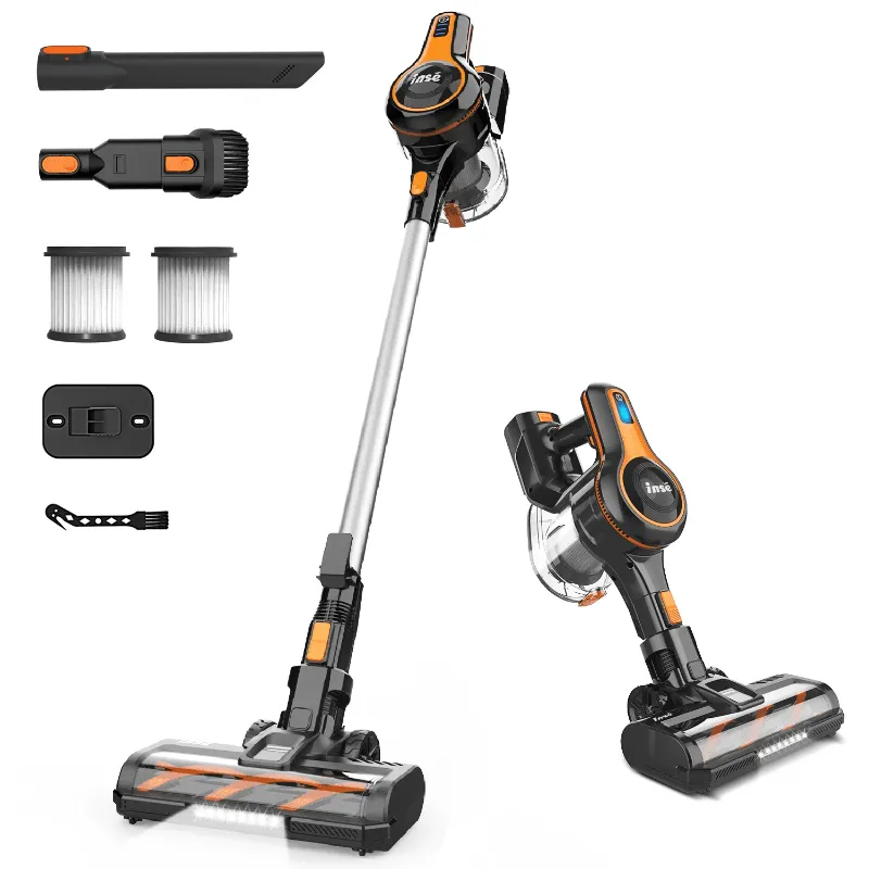 Photo 1 of **NO BATTERY**INSE Cordless Vacuum Cleaner, 40kPa Rechargeable Stick Vacuum with 300W Brushless Motor for Carpet Hardwood Floor Pet Hair,S620