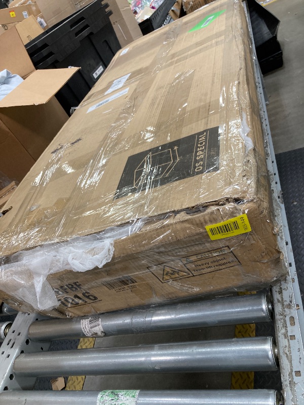 Photo 1 of **DAMAGED BOX**Full Bed Frame with Headboard, Grey Linen Upholstered Platform Bed Frame with Adjustable Nail Headboard, 12'' Under-Bed Storage Low Profile Bed Frame No Box Spring Needed