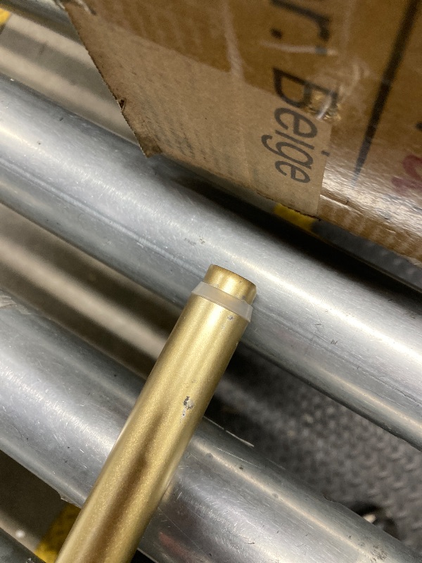 Photo 1 of *Missing stopper end?* H.VERSAILTEX Window Curtain Rod Set 48 - 84" 3/4 Inch Diameter Small Curtain Rod Set with Gold Finishing