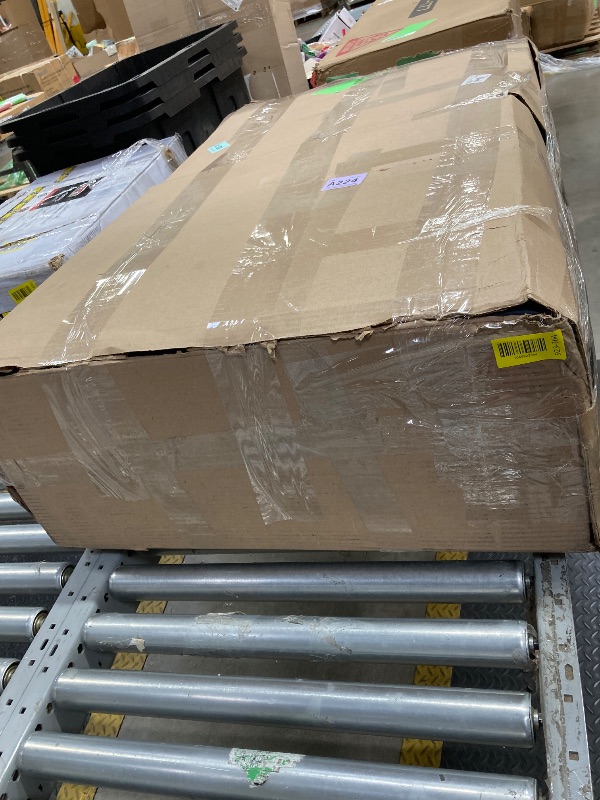 Photo 1 of *Heavy* Ktaxon Sleeper Sofa Bed Convertible Chair Faux Leather 3-in-1 Futon Sofa with Lumbar Pillow for Living Room Bedroom Office Apartment Furniture Blue