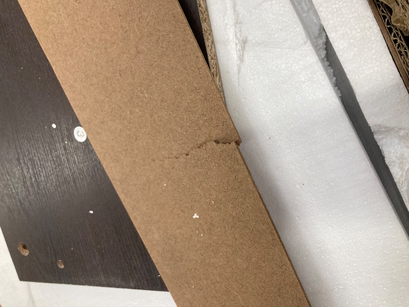 Photo 1 of *Pieces Cracked/Chipped/Broken* 58" Simple TV Stand Console, Espresso