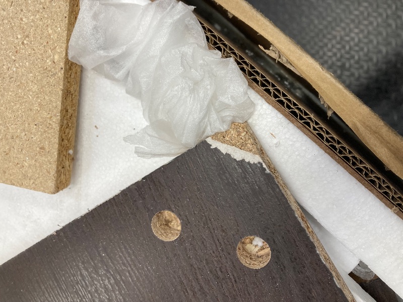 Photo 1 of *Pieces Cracked/Chipped/Broken* 58" Simple TV Stand Console, Espresso