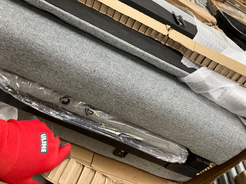 Photo 1 of *Box 2/2 Only* *Chipped edge* Gray Sofa Bed Long End