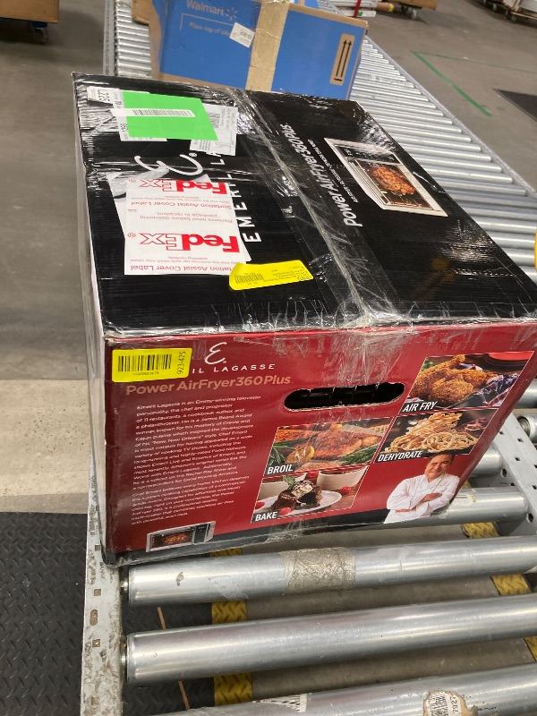 Photo 1 of ***(MISSING PARTS -SELLING AS IS)*** Restored Emeril Lagasse Everyday 360 Stainless Steel Air Fryer Toaster Oven - (Refurbished) ***(SOME SCUFFS/SCRATCHES, BOX RIPPED/TORN)***