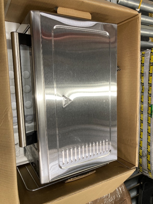 Photo 1 of ***(MISSING PARTS -SELLING AS IS)*** Restored Emeril Lagasse Everyday 360 Stainless Steel Air Fryer Toaster Oven - (Refurbished) ***(SOME SCUFFS/SCRATCHES, BOX RIPPED/TORN)***