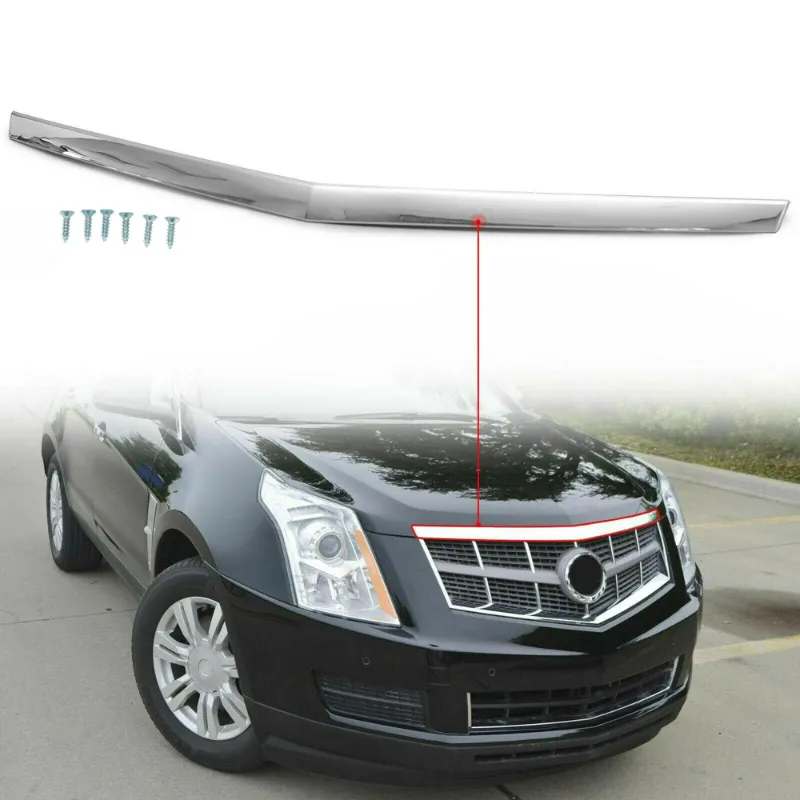 Photo 1 of *Broken* Kojem Hood Molding Trim Fits for 2010-2016 Cadillac SRX Chrome # 22774203 GM12351202011 2012 2013 2014 2015 for Base Luxury Performance Premium