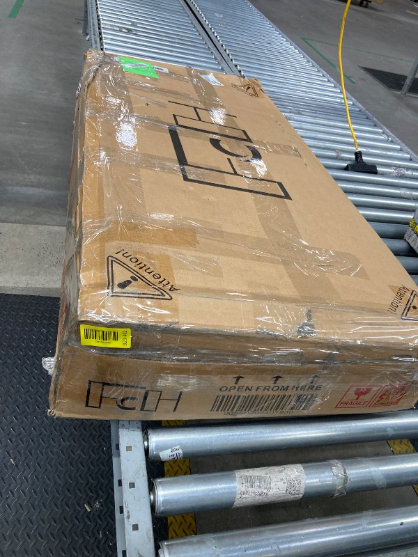 Photo 1 of *Pieces chipped* *HEAVY* Ktaxon Wood Computer Desk Office Black Laptop PC Work Table Home Drawer & Keyboard Tray