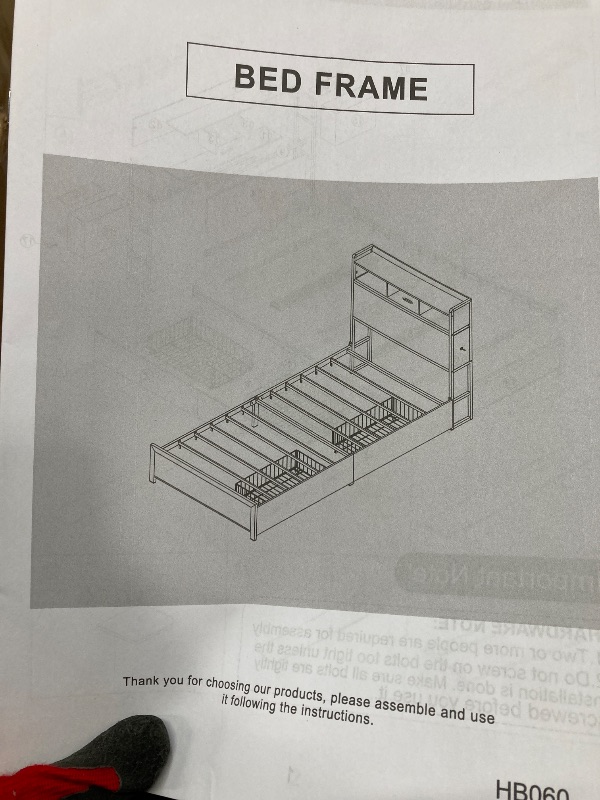 Photo 1 of *HEAVY* Twin Bedframe with Drawers and LED Lights