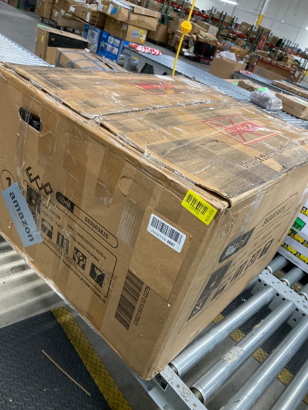 Photo 1 of *Box 1/3 Only* Phoenix Home Manual Recliner Chair, Overstuffed Fabric Reclining Chair Bottom, Living Room, Dark Grey