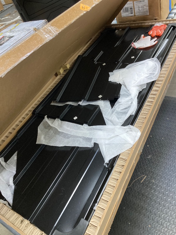 Photo 1 of *Box 3/3 Only* *HEAVY* 10'x10' Hardtop Gazebo, Heavy Duty Aluminum Permanent Hardtop Gazebo Outdoor Pavilion with Curtains and Netting for Garden (Gray, 10'x10')