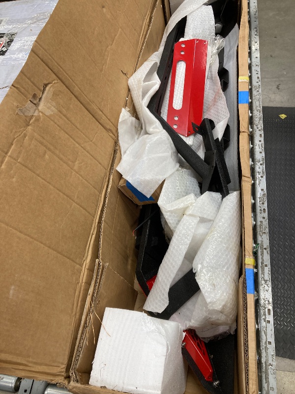 Photo 1 of *Dirty* Front Bumper - Compatible with 2007-2018 JP Wrangler JK/JKU & 2018-2024 JL/JLU, Off-Road Rock Crawler Full-Width Bumper with Winch Plate, LED Lights, D-Rings & Red Paintable Armor