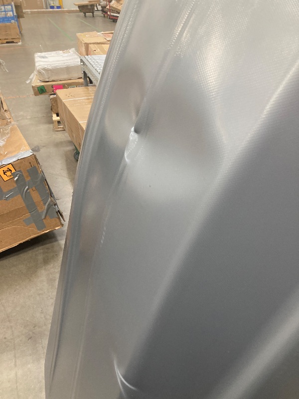 Photo 1 of **HAS COUPLE DENTS-SEE PICS**Perflex Exclusive Rooftop Cargo Box Carrier Large 17.7 Cubic Feet Car Top Mount Travel Luggage Storage, Dual Side Opening, 130 Lbs Weight Capacity, Extra Keys, Straps (Silver)