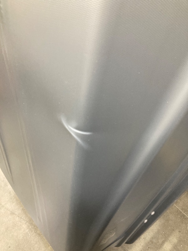 Photo 1 of **HAS COUPLE DENTS-SEE PICS**Perflex Exclusive Rooftop Cargo Box Carrier Large 17.7 Cubic Feet Car Top Mount Travel Luggage Storage, Dual Side Opening, 130 Lbs Weight Capacity, Extra Keys, Straps (Silver)