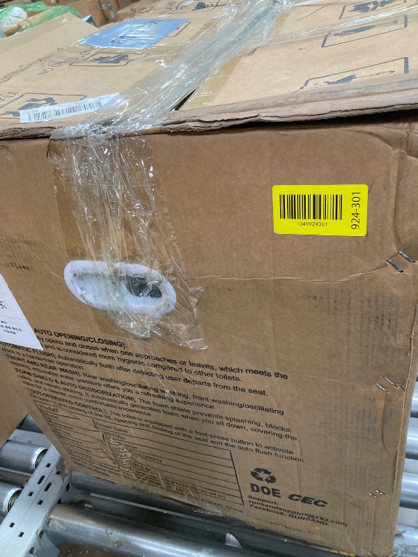 Photo 1 of ***MISSING PARTS***BATHKITY Smart Toilet with Bidet Built in, Electric Bidet Toilet with Auto Lid Opening, Bidet with Heated Seat, Warm Water & Dryer, Auto Flushing, Night Light, Elongated