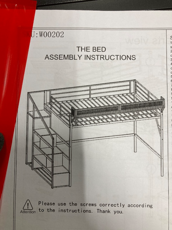 Photo 1 of **BOX 1 OF 2 ONLY***Metal Loft Bedframe, Black