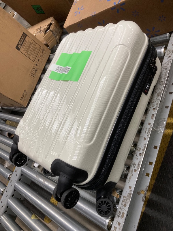 Photo 1 of *Locked* Keys Missing* Zimtown 2 Piece Luggage Set, 20" Carry-On Expandble ABS+PC Luggage Hardside Lightweight Suitcase