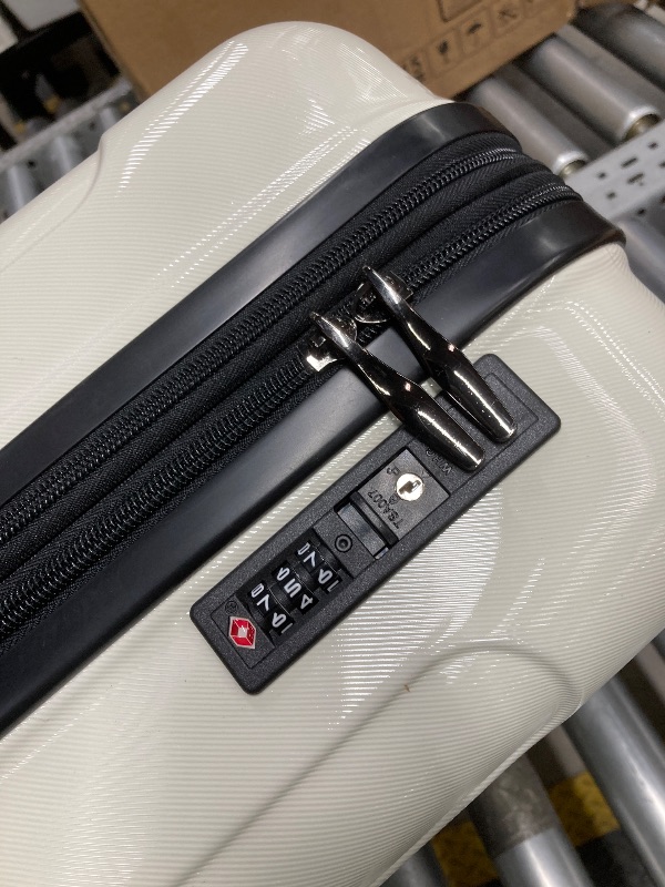 Photo 1 of *Locked* Keys Missing* Zimtown 2 Piece Luggage Set, 20" Carry-On Expandble ABS+PC Luggage Hardside Lightweight Suitcase