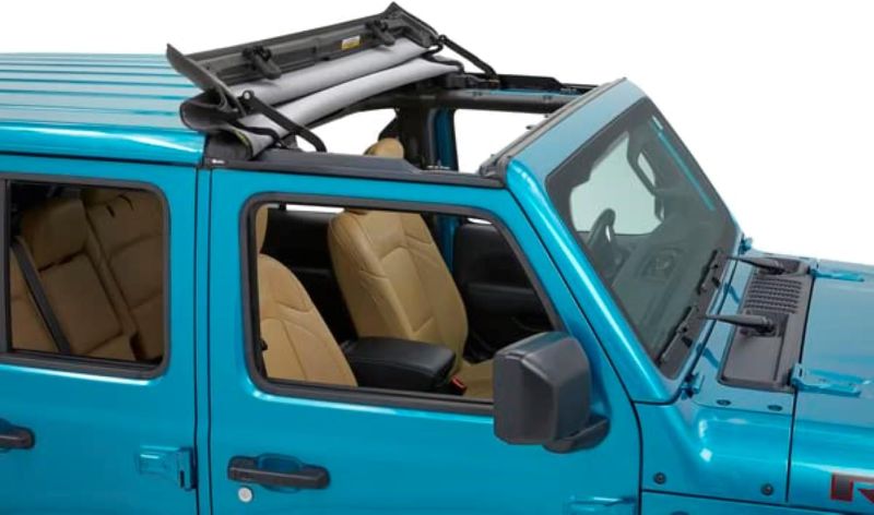 Photo 1 of ***MISSING PARTS/NO DOOR RAILS**Bestop Sunrider for Hardtop - Jeep '20-Current Gladiator / '18-Current Wrangler JL (Black Diamond) Manufacturer Part Number ?5245435