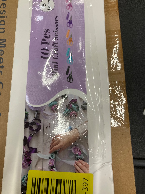 Photo 1 of 10 Pcs Small All Purpose Scissors, Stainless Steel Sharp Mini Detail Craft Scissors With Protective Cover, 3.5" Tiny for Embroidery, Paper Cutting, Sewing, Knitting, Crafting