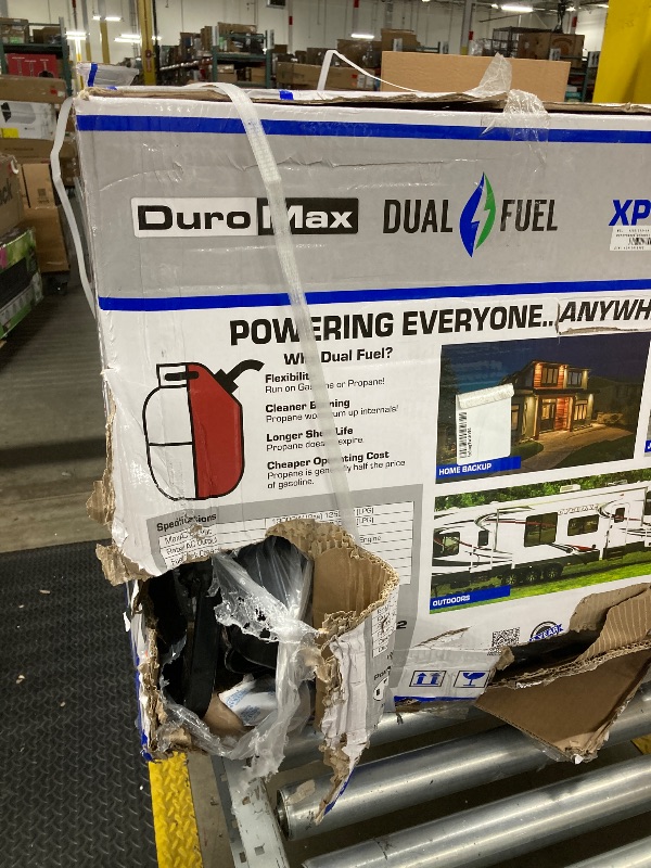 Photo 1 of ***PARTS ONLY***
DuroMax XP13000EH 13,000-Watt Dual Fuel Portable Generator - Gas & Propane, Electric Start, Whole Home Backup Power, Transfer Switch Ready, RV & Emergency Ready