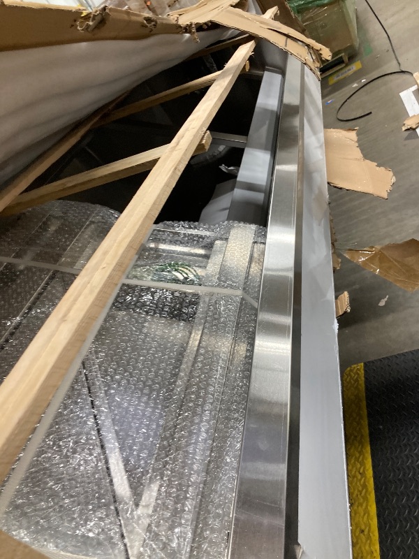 Photo 1 of ***PARTS ONLY***

KoolMore 4-Pan Open Well Commercial Electric Stainless Steel Steam Table Food Warmer for Buffets with Sneeze Guard, Overshelf, Undershelf, Warming Control Knobs [120V] (KM-OWS-4SG), Silver