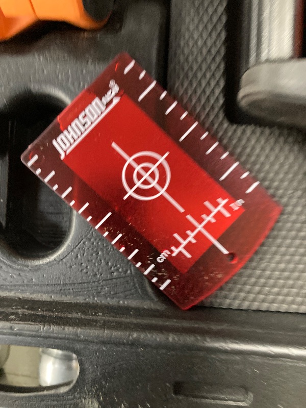 Photo 1 of ***NEED CLEAN***
Johnson Level & Tool 40-6541 High Accuracy Dual Slope Rotary Laser System, Red, 1 ?Kit