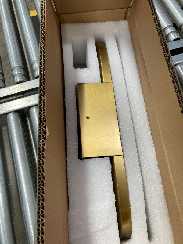 Photo 1 of ***(MISSING PART - SELLING AS IS ONLY)*** 
SHEKAITAO 19.7" L Alabaster Wall Sconces Morden Wall Lights Fixtures Bathroom Vanity Light Indoor Wall Lamps for Living Room Bedroom Hallway Stairs Gold