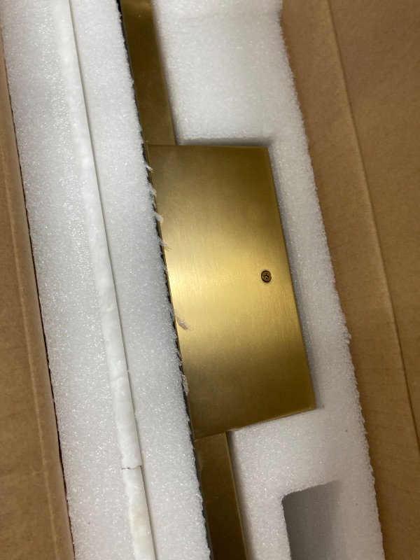 Photo 1 of ***(MISSING PART - SELLING AS IS ONLY)*** 
SHEKAITAO 19.7" L Alabaster Wall Sconces Morden Wall Lights Fixtures Bathroom Vanity Light Indoor Wall Lamps for Living Room Bedroom Hallway Stairs Gold